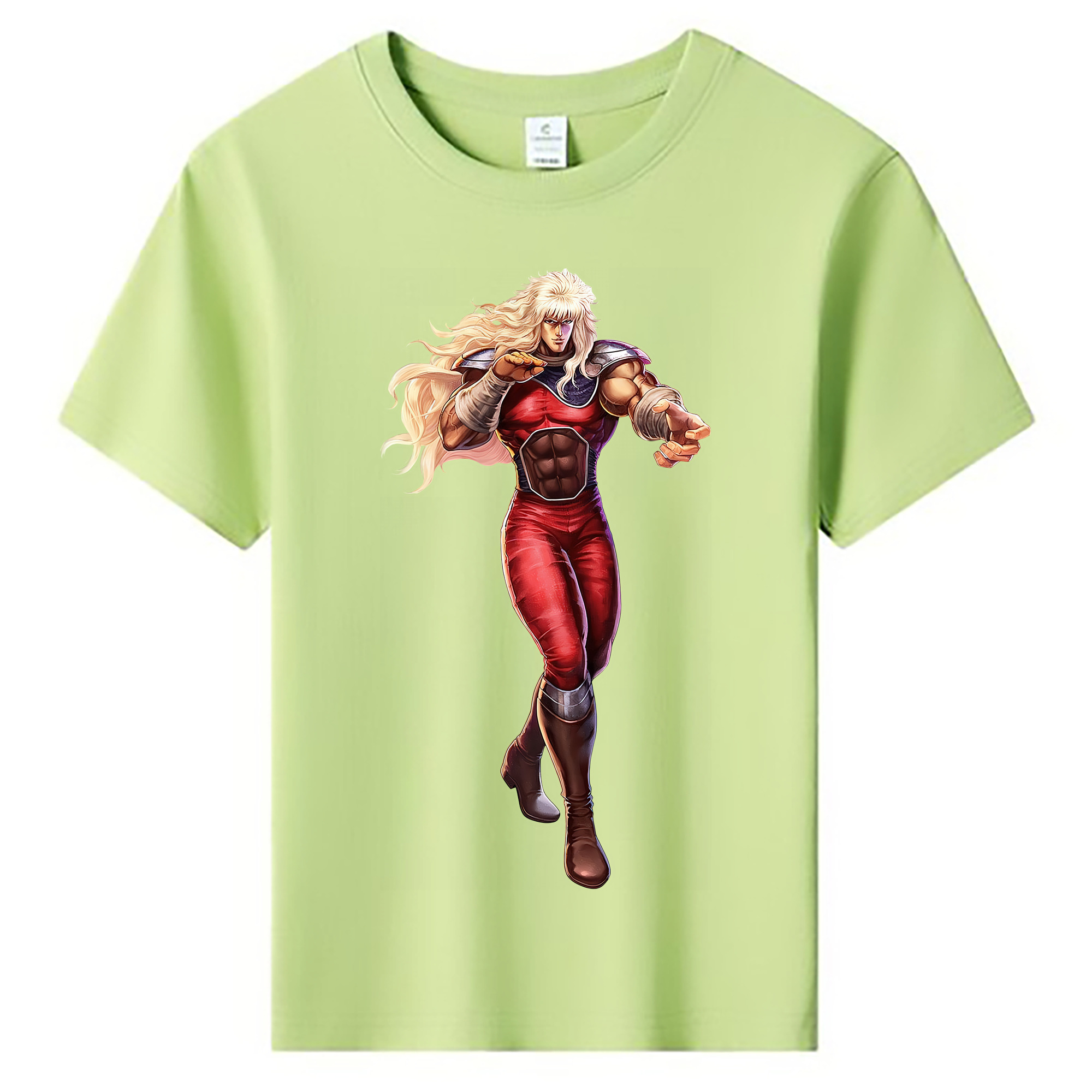 （画像用） 北斗の拳 Fist of the North Star 綿100％キッズTシャツ（フロントプリント）